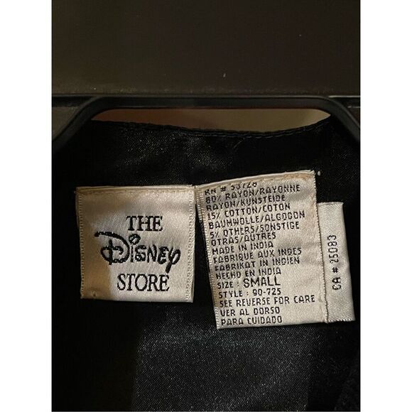 The Disney Store Women’s Vest 101 Dalmatians Black Embellished Pockets Sz Small - Picture 4 of 6